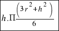 tabular{11}{11}{{h.Pi(3r^2 + h^2)/6}}