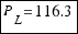 tabular{11}{11}{{P_L=116.3}}