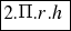 tabular{11}{11}{{2.Pi.r.h}}